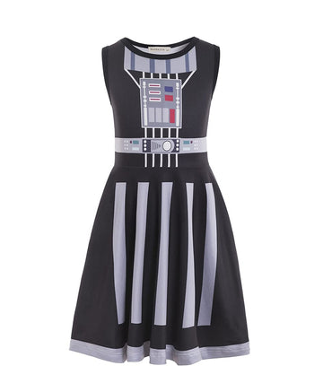 Ruikajia Rey Costume - Chewbacca Rhinestone, Princess Leia, Darth BB8 & R2D2 (Black, 3 Years)