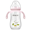 Oberni Toddler Milk Bottle 330ml/11oz, AntiColic Baby Bottle with Fast Variable Flow Nipple for 12 Months, Weigthed Straw, Non