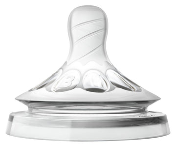Philips Avent Natural Baby Bottle Nipple, Medium Flow Nipple 3M+, 2Pk, Scf653/23