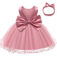 Lzh Baby Girl Dresses 12-18 Months, Christening Dresses For Baby Girl Party Dress,Baby Girls' Special Occasion Dress Pink