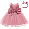 Lzh Baby Girl Dresses 12-18 Months, Christening Dresses For Baby Girl Party Dress,Baby Girls' Special Occasion Dress Pink
