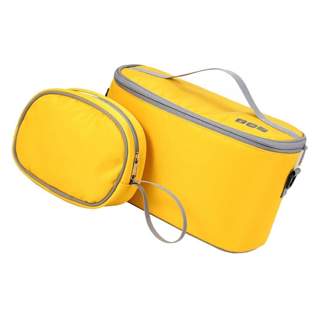 ILSMYSUTRA Portable Stroller Diaper Organizer Caddy Handbag for Bottle Umbrella Phone Yellow