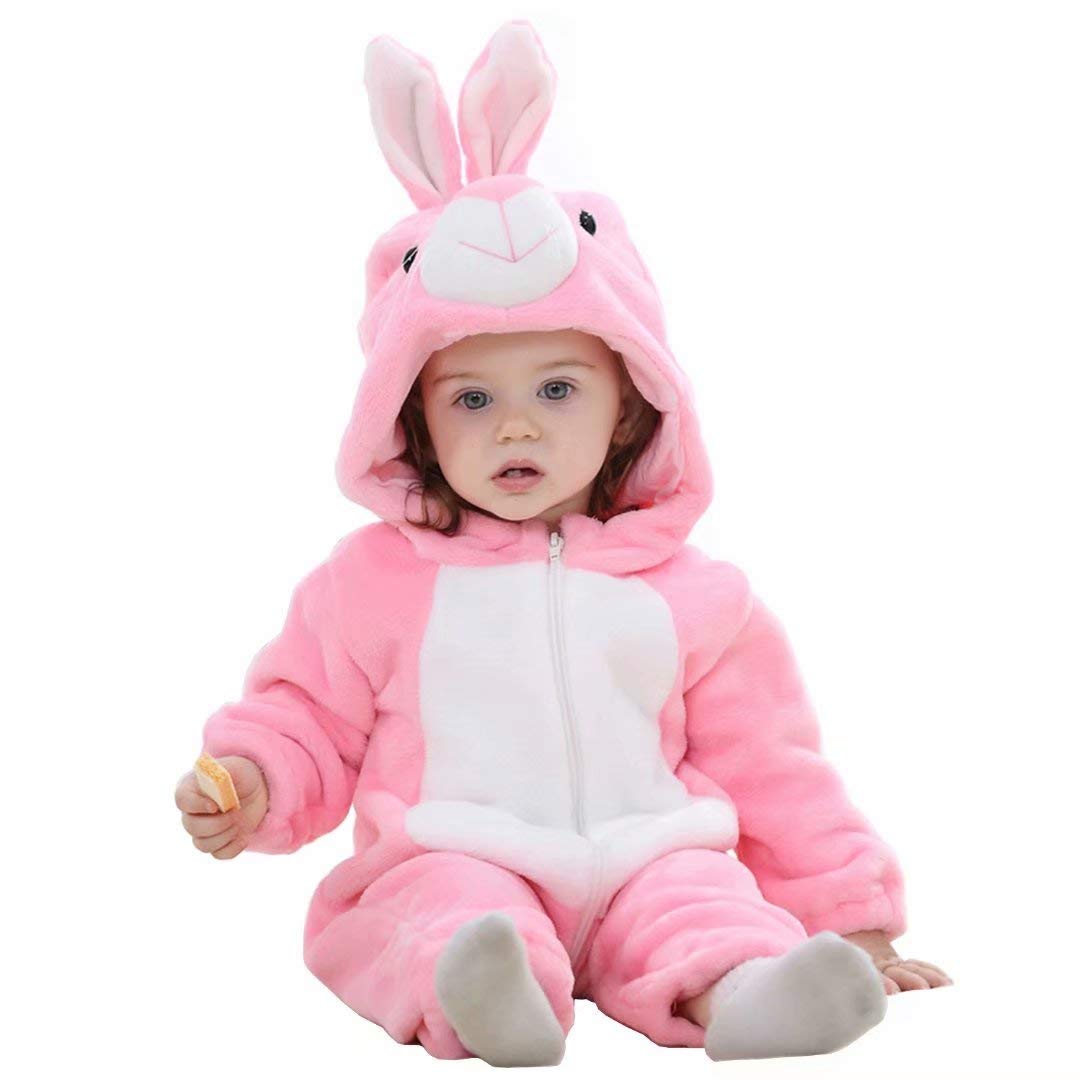 Baby Bunny Costumes Unisex Toddler Outfit Halloween Dress Up Romper 12-18 Months