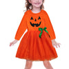 Halloween Pumpkin Dress Dress Toddler Baby Girls Jack O Lantern Tulle Tutu Dress Playwear Dresses 3-4T