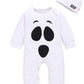 Baby Boys Girls Halloween Clothes Newborn First Halloween Romper Ghost Outfit (White,3-6 Months)