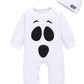 Baby Boys Girls Halloween Clothes Newborn First Halloween Romper Ghost Outfit (White,0-3 Months)
