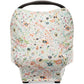 Parker Baby 4 In 1 Car Seat Cover For Girls - Stretchy Carseat Canopy, Nursing Cover, Grocery Cart Cover, High Chair Cover - 'B