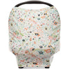 Parker Baby 4 In 1 Car Seat Cover For Girls - Stretchy Carseat Canopy, Nursing Cover, Grocery Cart Cover, High Chair Cover - 'B