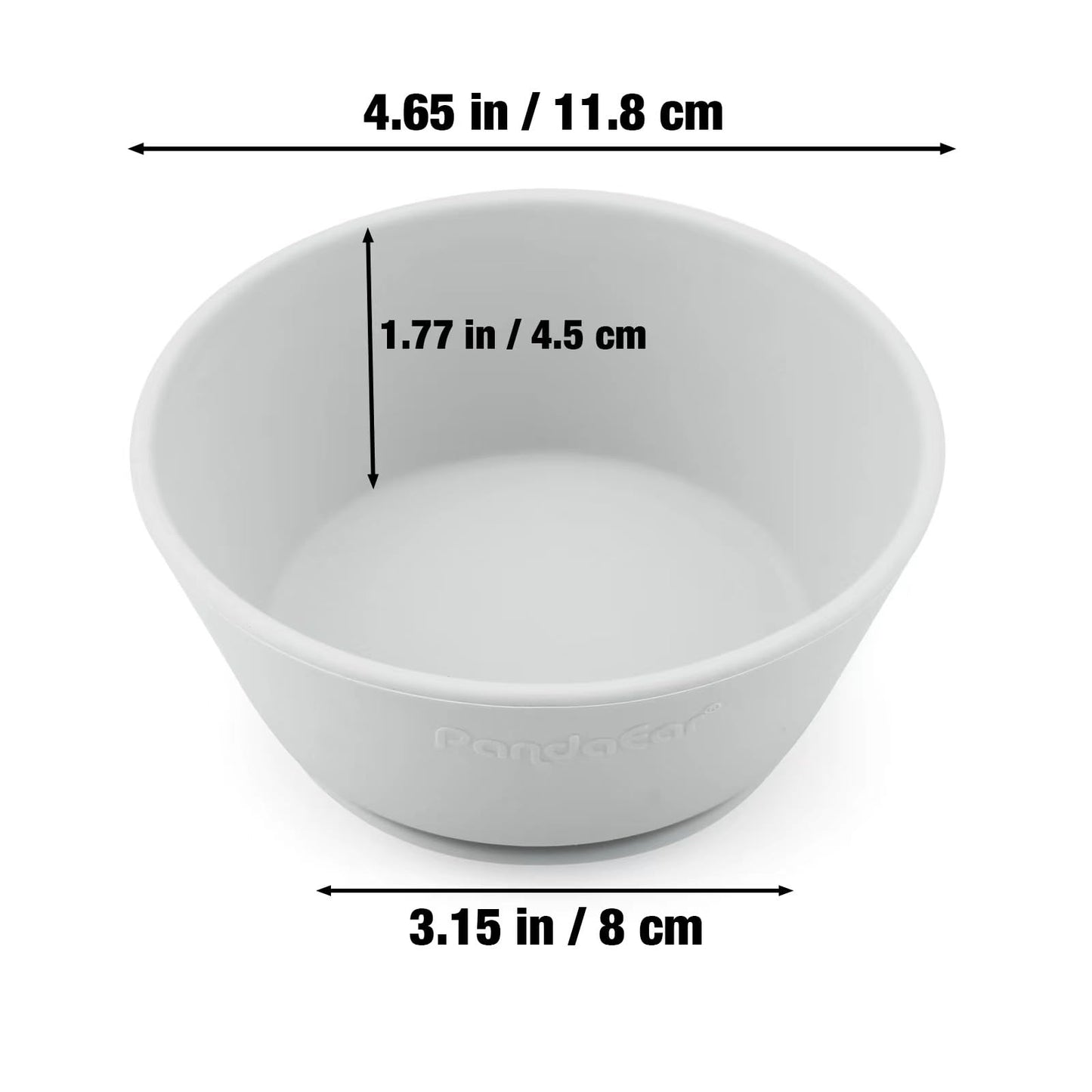 Pandaear 3 Pack Baby Suction Bowls|Silicone Food Bowls First Stage Feeding For Baby Toddler Infant Kids| Food Grade Soft Safe Bp