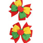 Apple Bow Clips Baby Girls Fruit Hair Pin Apple Hair Clips Baby Fruits Ribbon Bows BBG88 (Set-H)