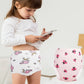 Jacklovebriefs Potty Training Pants For Girls, Toddler Learning Designs Training Underwear Pants(8 Packs, White, 3-4T, M)