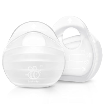 Bumblebee Milk Collector, Portable Silicone Breastmilk Catcher, Kick-Proof Wearable Brest Shields For Breastfeeding Mom, 3Oz/2Pc