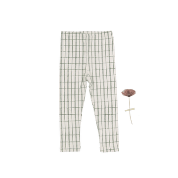 The Printed Legging - Sage Check