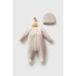 Baby Velvet Embroidered Romper | Soft Long Sleeve Baby One-Piece