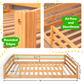 Full-Size Montessori Floor Bed with Strong Slatted Frame