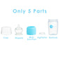 PopYum Blue 7 Piece Bundle: 9oz Bottle 3-Pack + 2 Nipple 2-Packs