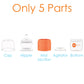 PopYum Orange 10 Piece Bundle: Bottle Set + 3 Nipple 2-Packs