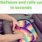 BubbleBum Inflatable Car Booster Seat - Travel Booster Seat - Rainbow Style ✔️