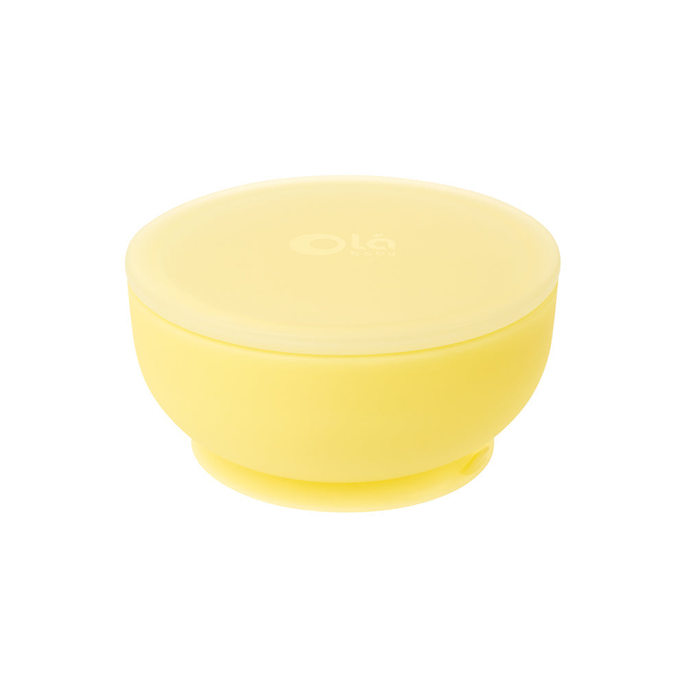 Olababy Suction Bowl with Lid for Mess-Free Self-Feeding