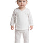 Cocoon Organics Baby Muslin Wrap Top and Pants Set, White, 2Piece