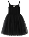 Lyxiof Baby Girls Tutu Dresses Sleeveless Princess Dress Infant Tulle Dress Toddler Sundress Black 12 Months