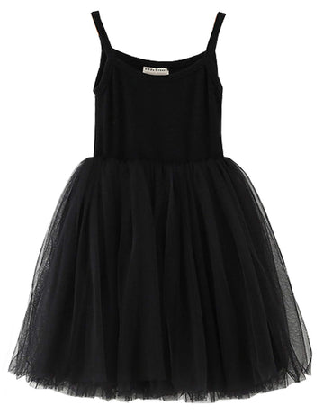 Lyxiof Baby Girls Tutu Dresses Sleeveless Princess Dress Infant Tulle Dress Toddler Sundress Black 18 Months