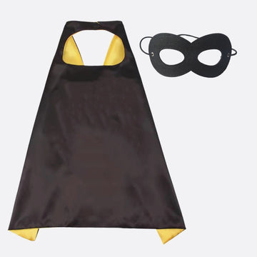 Aicoc Capes And Masks For Kids Double Side Dress Up Costumes Christmas Halloween Cosplay Gift For Boys Girls
