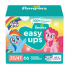 Pampers Training Pants - Easy Ups Girls & Boys - Size 3T-4T, 66 Count, My Little Pony Potty Underwear (Packaging May Vary)