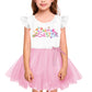 Remimi Easter Tutu Dress Toddler Colorful Easter Eggs Sundress Flutter Ruffled Sleeve Outfits 2-3T