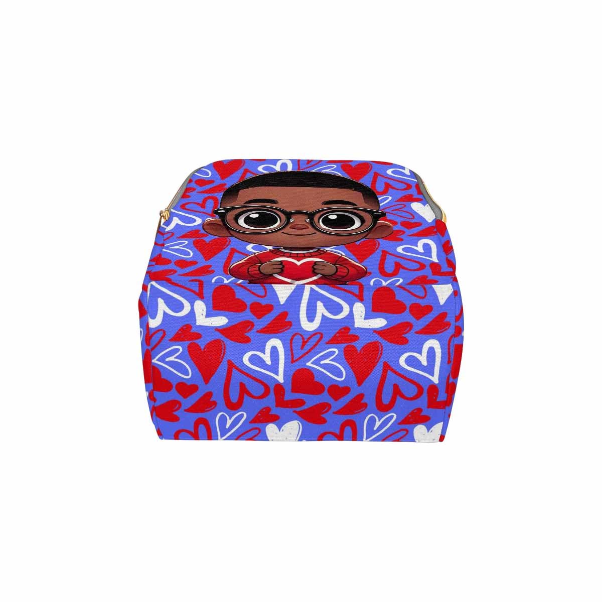 Customized School Bag With Name, Large Capacity Waterproof Diaper Bag, Cool Boy Print Monogram Nappy Backpack With Thermal Pocke