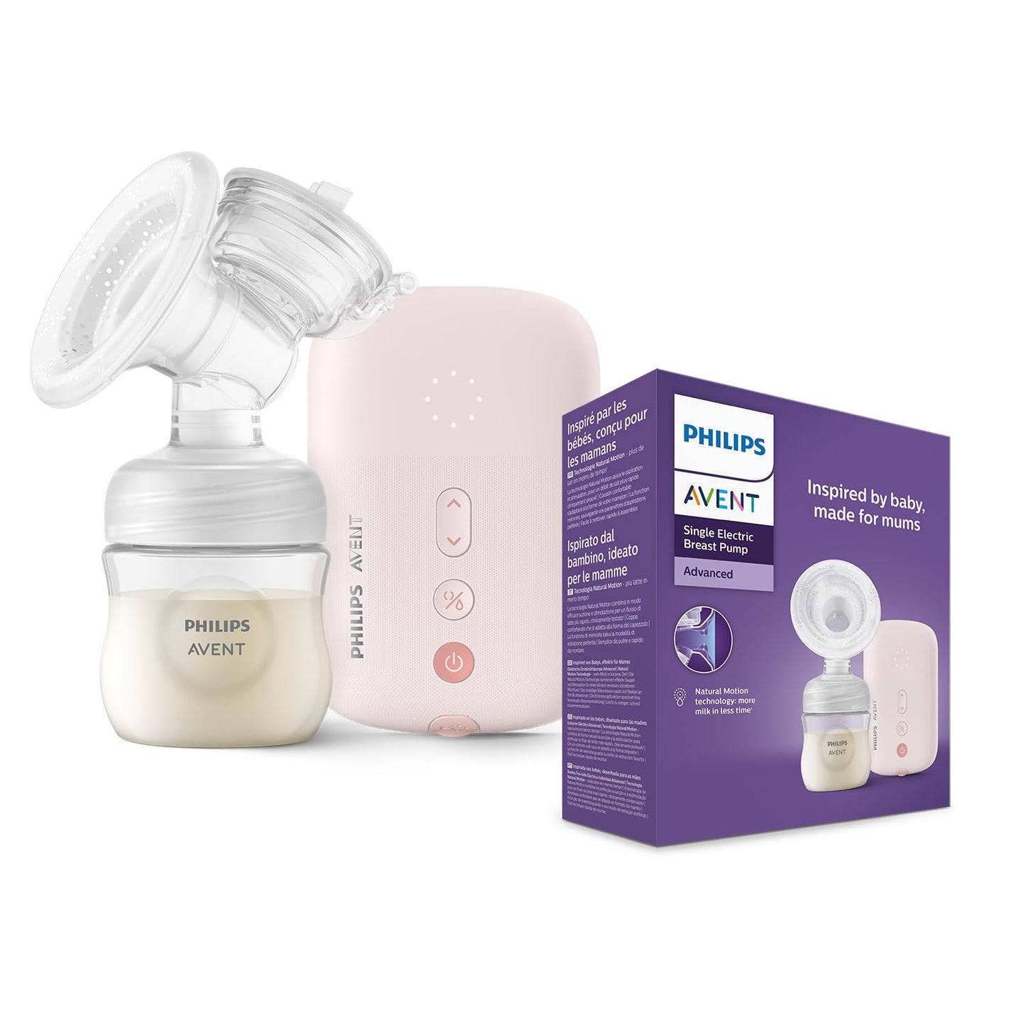 Philips Avent Electric Breast Pump | No.1 Brand Recommended By Moms Worldwide | Natural Motion Technology | One Size Fits All | 