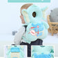 Head Safety Protector Pad For Baby Toddler Walker,Infant Talking Head Protection Backpack Cushion (Z Light Blue Elephant Sets)