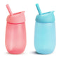 Munchkin Simple Clean Toddler Sippy Cup With Easy Clean Straw, 10 Ounce, 2 Pack, Pink/Blue