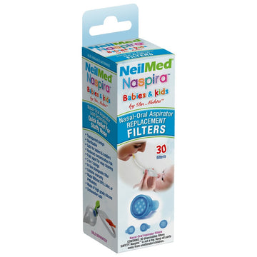Neilmed Naspira Filter Replacements, Blue, 30 Count