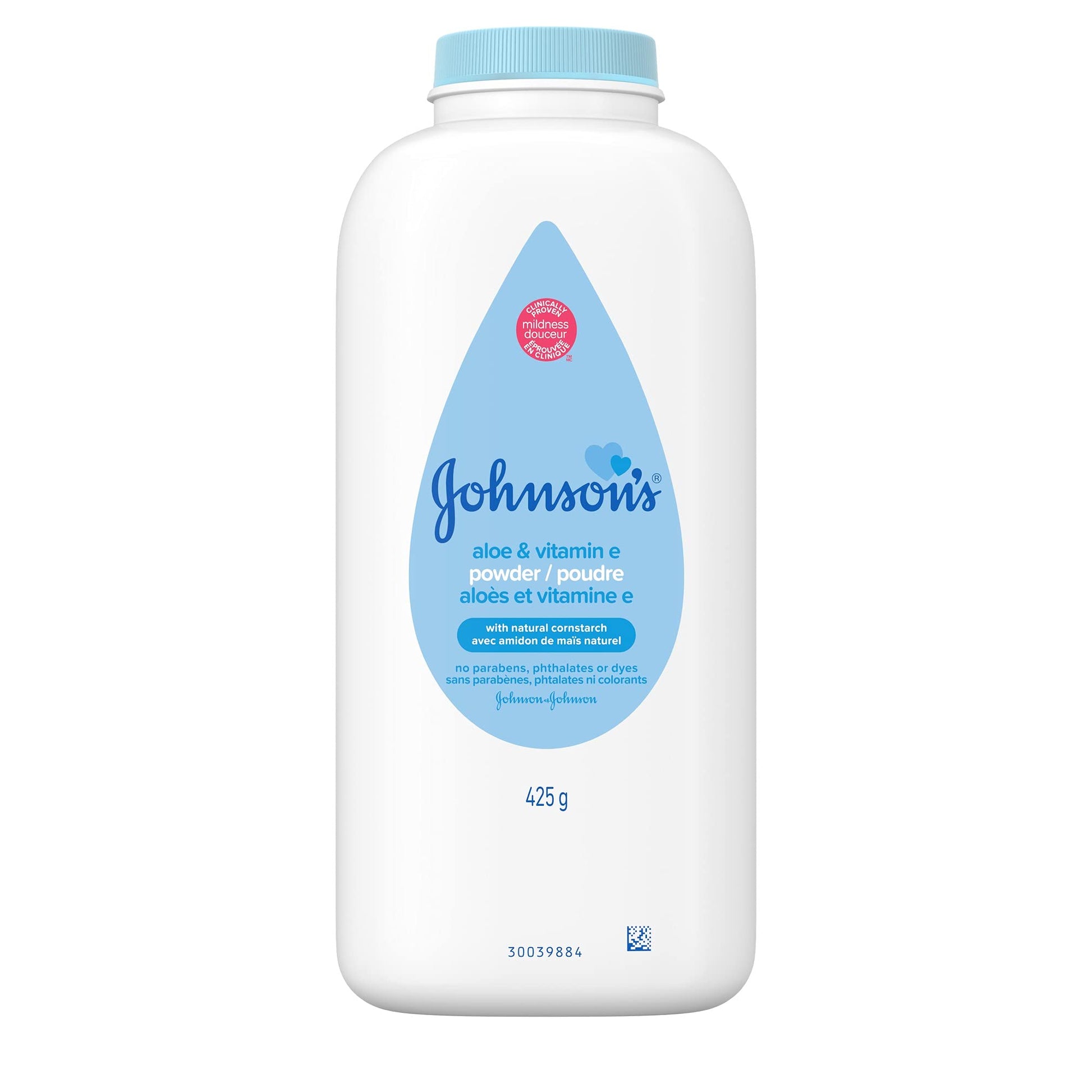 Johnson'S Baby Powder, Naturally Derived Cornstarch With Aloe & Vitamin E For Delicate Skin, Hypoallergenic And Free Of Parabens