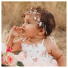 Sweetv Flower Girl Headband For Wedding, Baby 'S Breath Hair Piece, Rose Gold Headpiece For Birthday Party, Photography