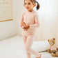 Vaenait Kids Long Sleeve Sleepwear Pajamas 2Pcs Set Modal Raglanpink+Milkpink Xs