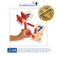 Excellerations Peg Number Board | Included: 10 Rubberwood Boards + 55 Wood Pegs + Storage Bag | Montessori Math Materials, Learn