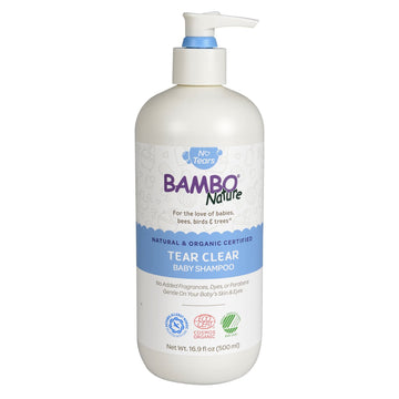 Bambo Nature Tear Clear Baby Shampoo, 16.9 fl oz, 6 Count (1 Pack of 6 Bottles)