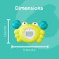 Aycorn Digital Baby Bath & Room Thermometer - Fahrenheit with LED Display & Temperature Warning - Infant Baby Bath Toys Floating