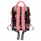 Artsadd Custom Monogrammed Diaper Back Pack With Thermal Pockets, Gradient Red Love Travel Backpack Customized Baby Bags With Na