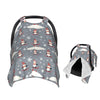 Muishi Penguins in Hats and Scarves Baby Car Seat Canopy Nursing Cover for Newborn Car Seat Breastfeeding Covers Blanket Newborn