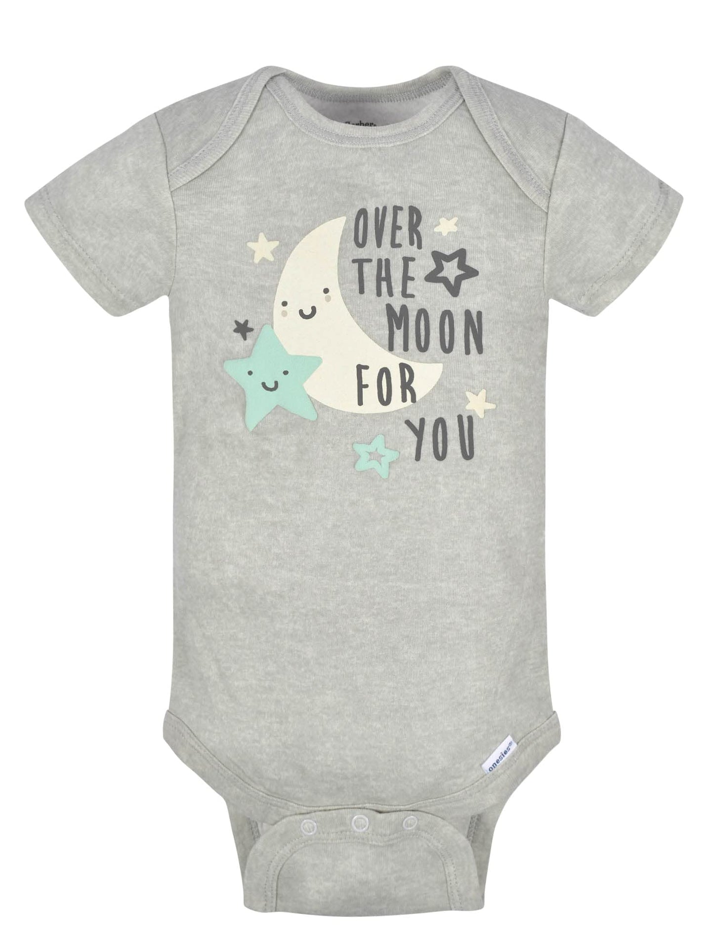 Gerber Baby 8-Pack Short Sleeve Onesies Bodysuits, Elephants, Newborn