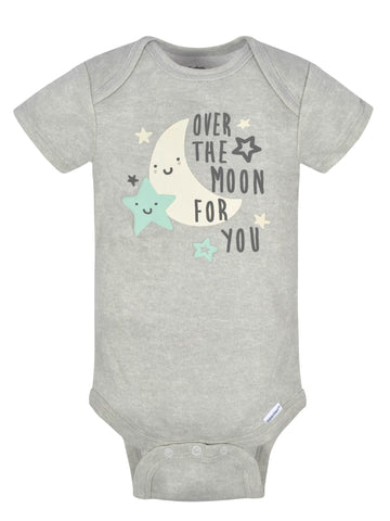 Gerber Baby 8-Pack Short Sleeve Onesies Bodysuits, Elephants, 0-3 Months
