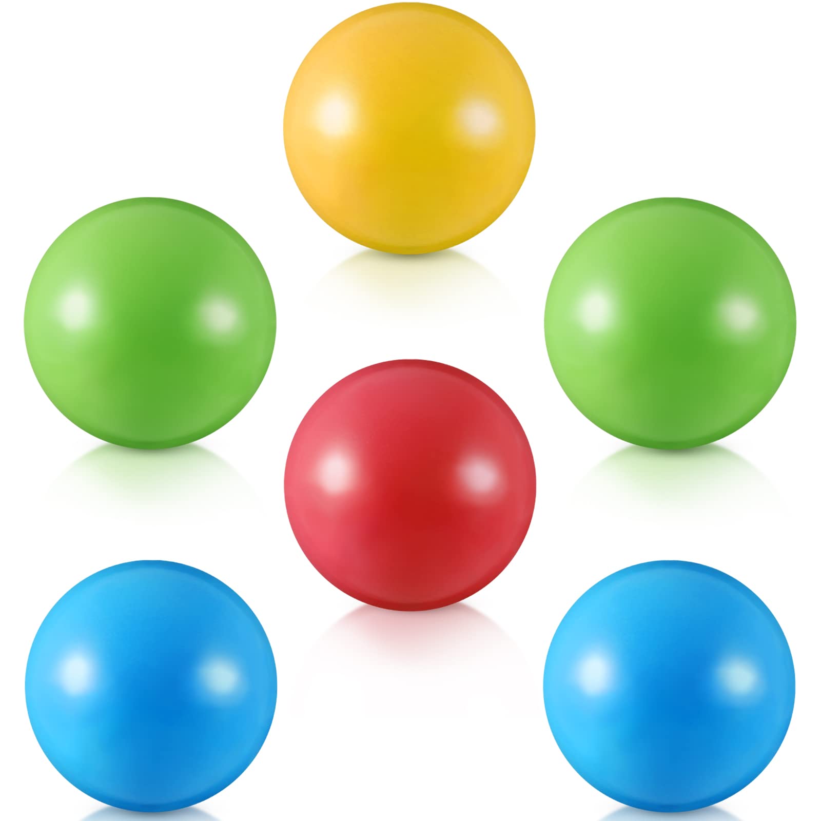 Civaner 6 Pcs Multi Colored Replacement Bulldozer Toy Balls 1.75 Inch Plastic Crush Proof Soft Air Filled Ocean Balls for Toddle