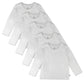 Honestbaby Organic Cotton Long Sleeve T-Shirts Infant Unisex 5-Pack Bright White 18 Months