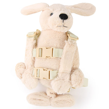 Berhapy 2 in 1 Naughty Dog Toddler Backpack Harness with Safety Leash for Childrens Walking Kids Leash for 1-3 Years Old Boys an