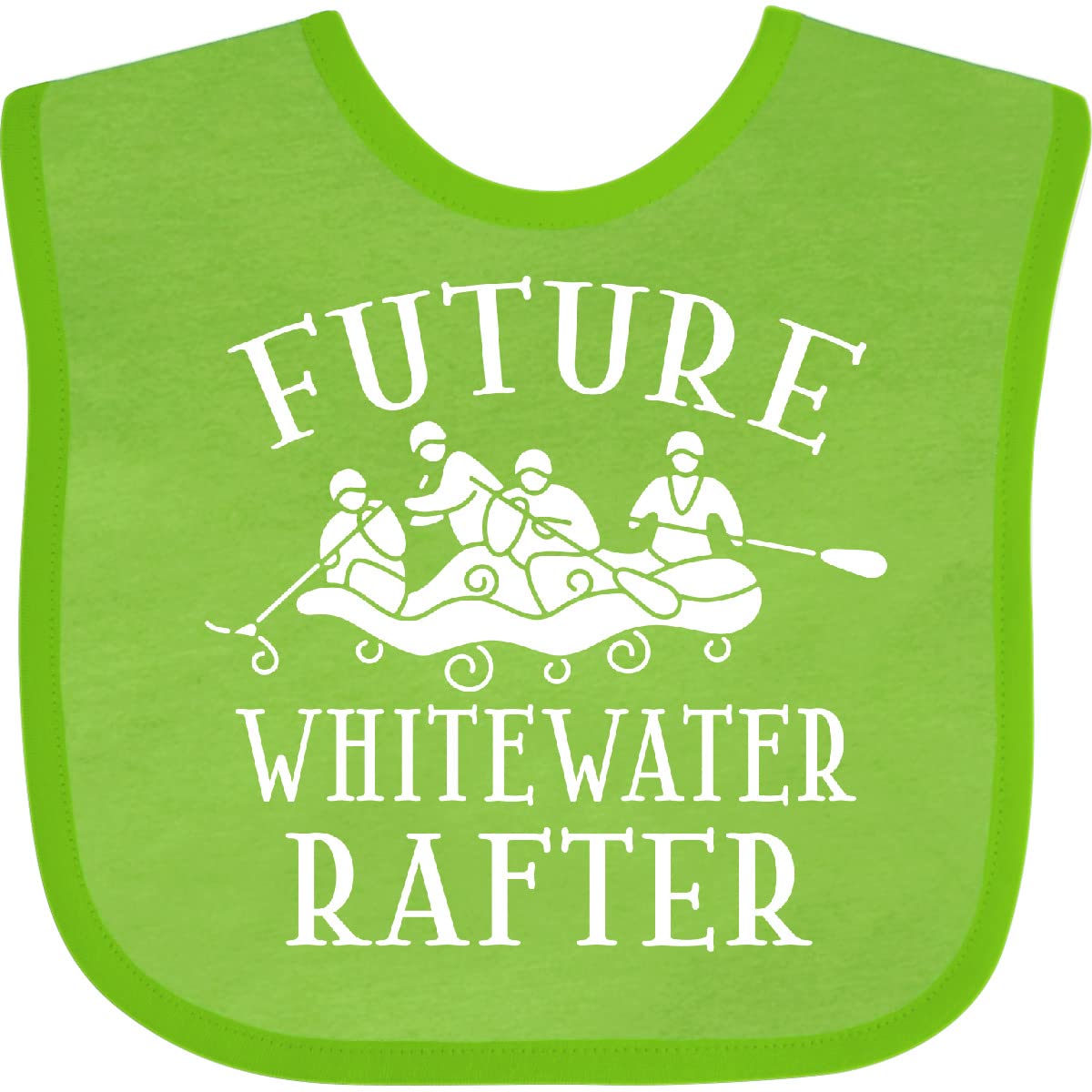 Inktastic Whitewater Rafting Water Sports Baby Bib Fuchsia 32668