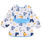 Snowie Soft Sleeved Bib Baby Bib With Pocket, Toddler Bib, Smock, Waterproof Fabric, Fits Bibs For Baby Girls 6 To 24 Months(Gre