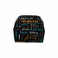 Personalized Diaper Backpack For Women, Custom Name Black Diaper Bag Baby Nappy Bag Fashion Shoulder Bag Casual Daypack Bag For